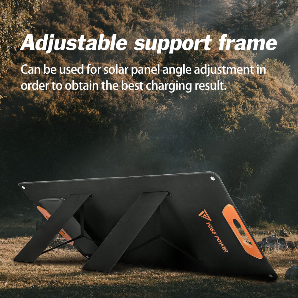 Foldable Solar Panel back adjustable support frame