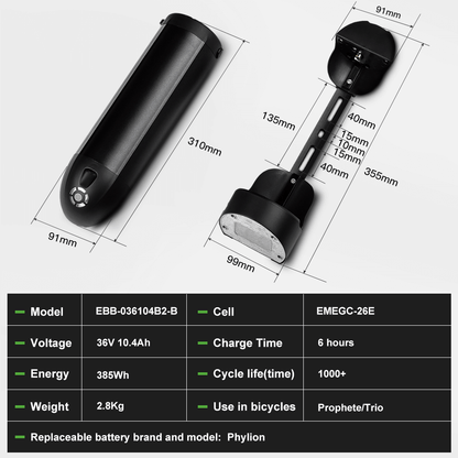 Bottle Battery parameters