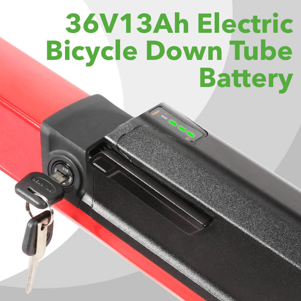 Down tube battery key hole