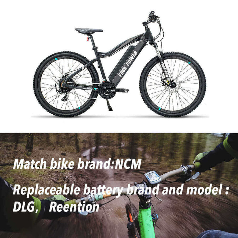 36V13Ah Batteria E-Bike agli ioni di litio Bicicletta elettrica per NCM Pedelec senza supporto e cavo di scarica