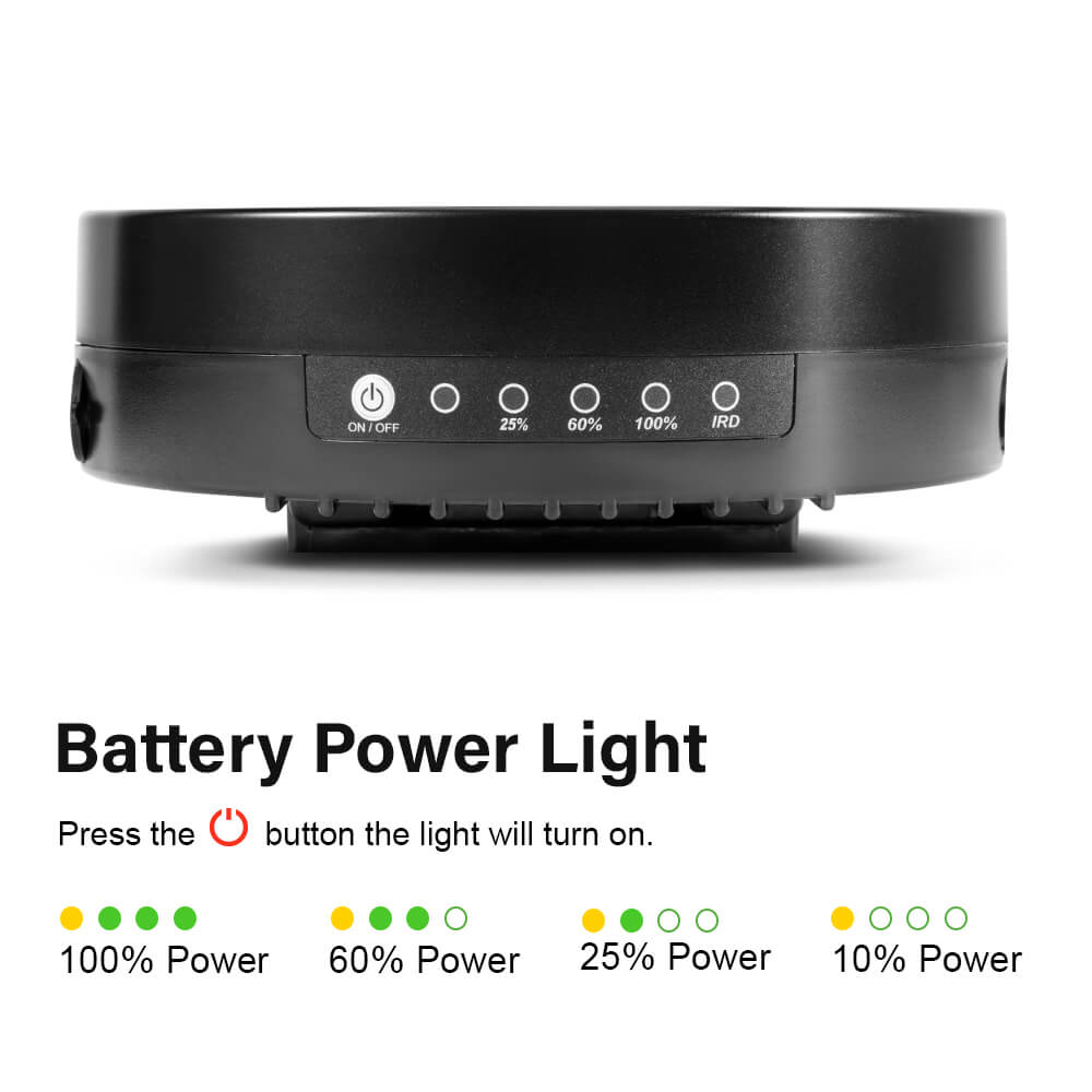 Battery level light