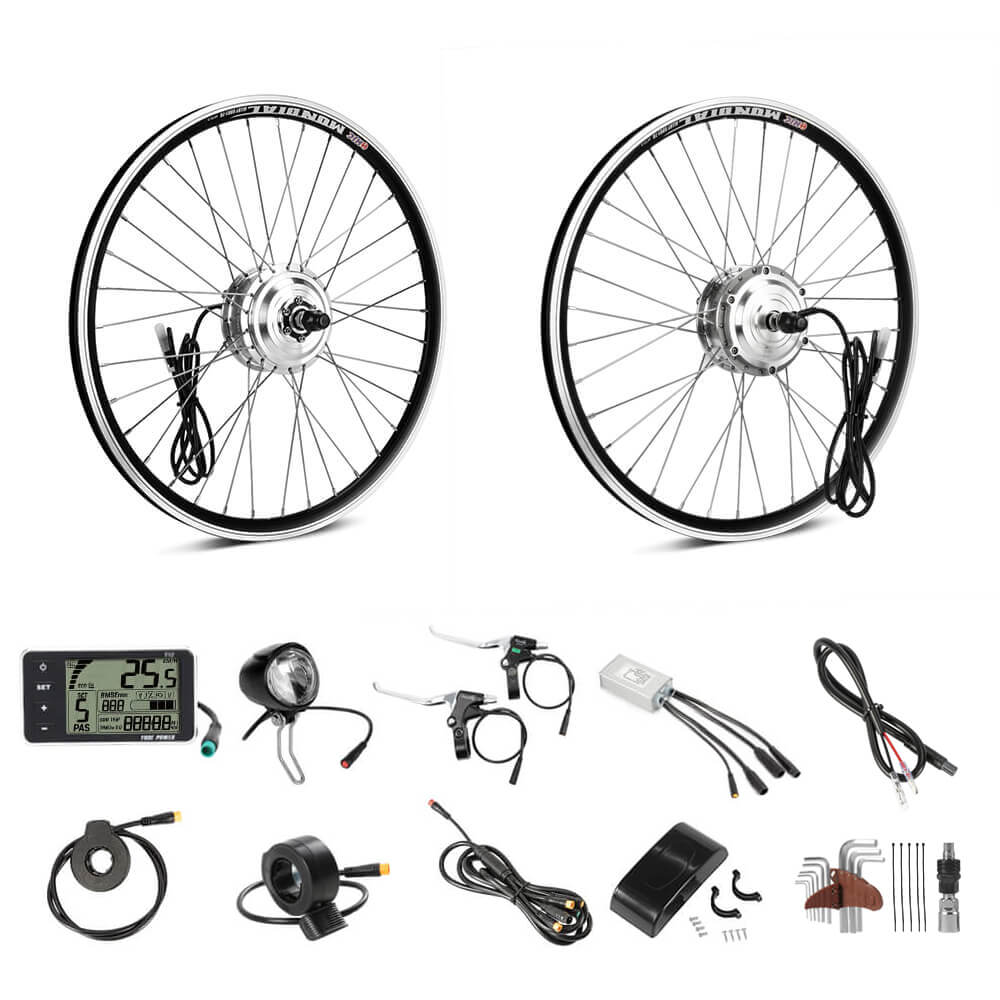 Accessories included in the E-Bike Conversion kit