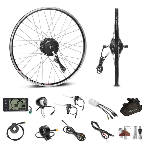 AW 36V 800W 26″x1.75″ Electric Bicycle Front Hub Conversion Kit