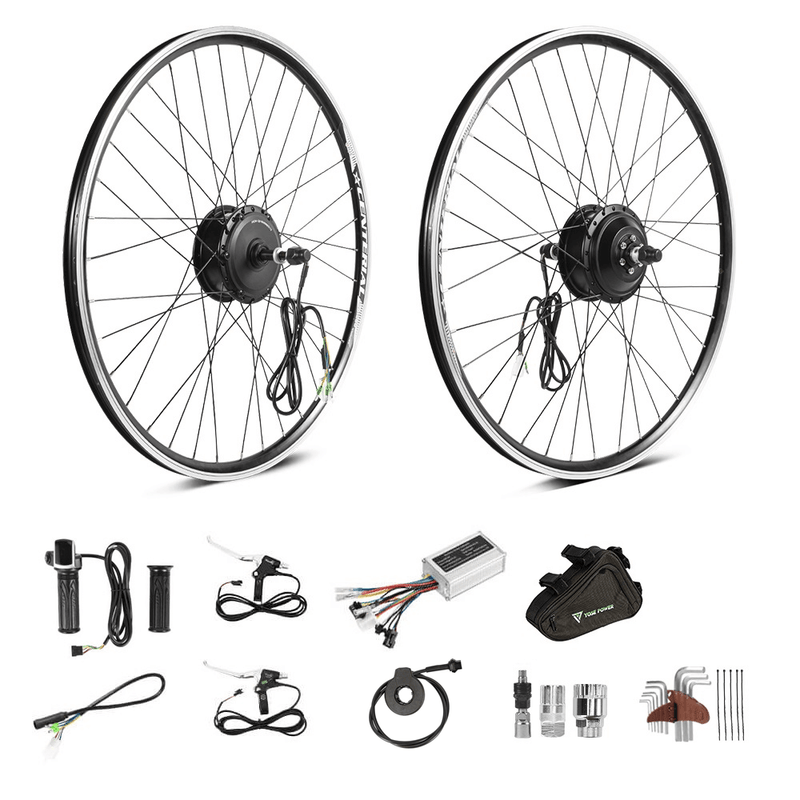 Kit de conversión de bicicleta eléctrica 36V250W 26 "/28" (700C) Kit de motor de rueda libre trasera Motor de cubo de bicicleta eléctrica