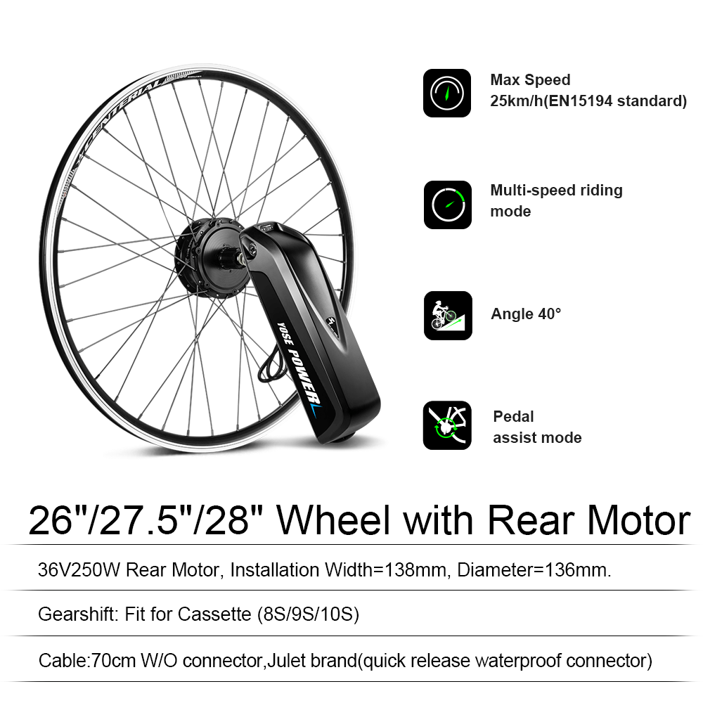 E-Bike Conversion Kit, motor parameters