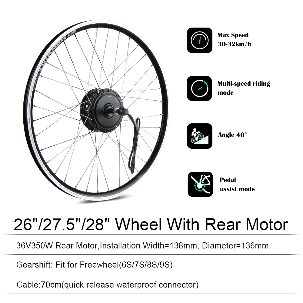 E-Bike-Conversion-Kit, motor parameters