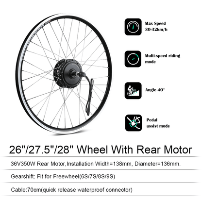 E-Bike-Conversion-Kit, motor parameters