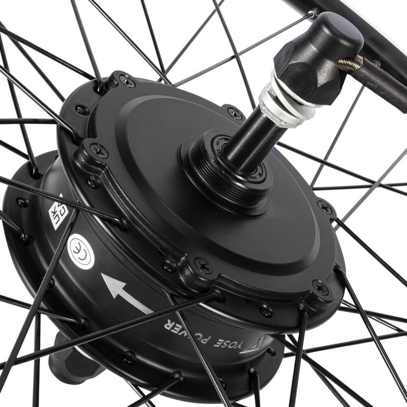 Load image into Gallery viewer, E-Bike Conversion Kit, Black motor details
