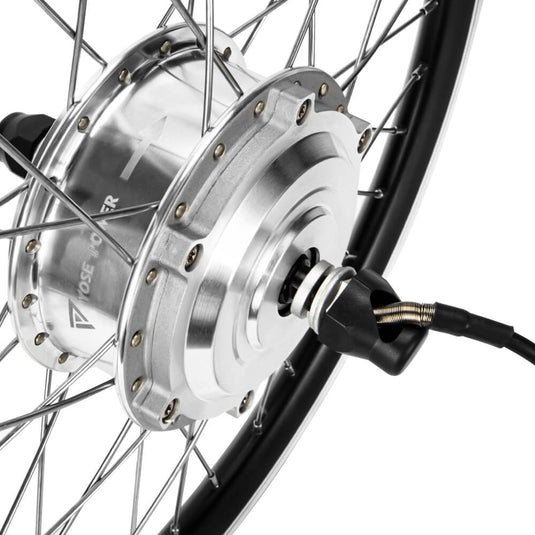 E-Bike Conversion Kit, silver motor wiring details