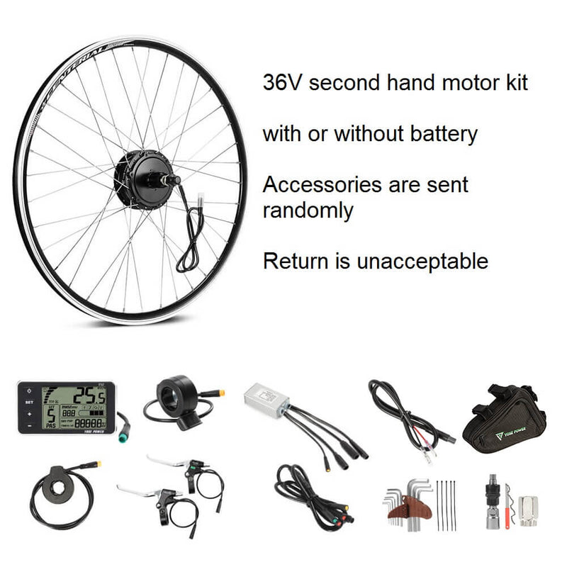 Load image into Gallery viewer, Accessories included in the second hand E-Bike Conversion kit
